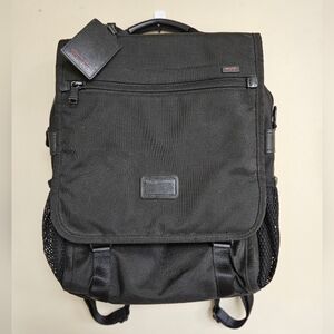 TUMI Backpack Alpha 3 in 1 Black Backpack Messenger Slim Convertible Bag 26189DH